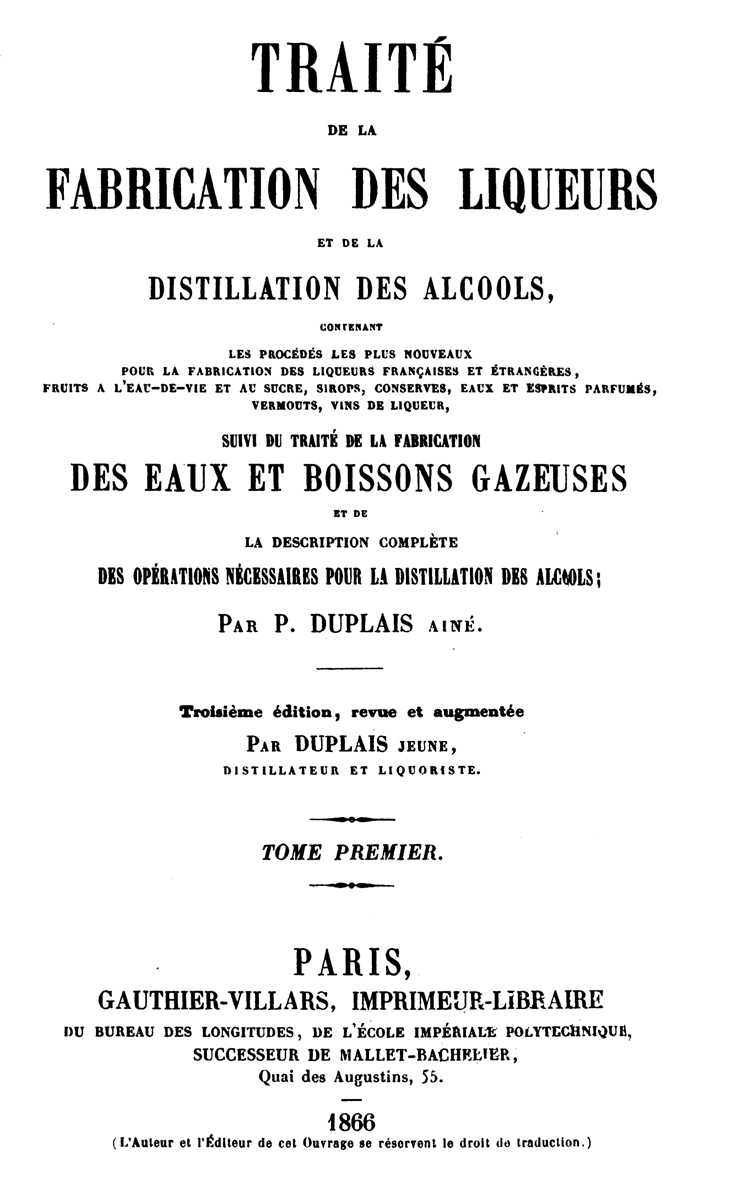 Trait̩ de la fabrication des liqueurs et de la distillation des